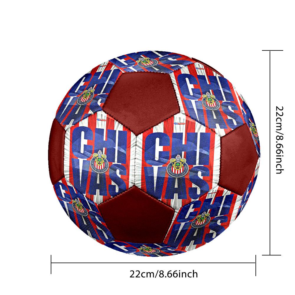 Chivas Fondo De Pantalla Indoor Soccer Ball Colorful All Ages Size 5 Machine Stitched PVC Competition Ready Durable High-Bounce