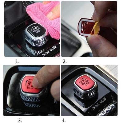 1 unidad de Embellecedor de Botón de Arranque/Parada de Motor de Coche para VOLVO XC60 S90 S60 XC90 V60 V90 2015 -2020