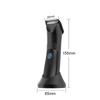 Electric Hair Clipper for Men Groin Trimmer Body Hair Razor Waterproof with USB Charging