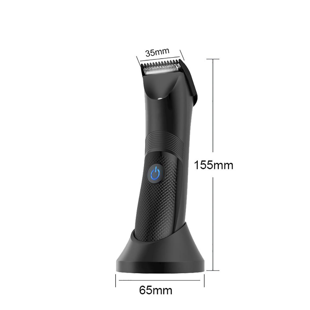 Electric Hair Clipper for Men Groin Trimmer Body Hair Razor Waterproof with USB Charging
