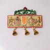 Vegghengt Tirupati Balaji-symbol Shankh Chakra Tilak med Hanuman ji og garud-statue