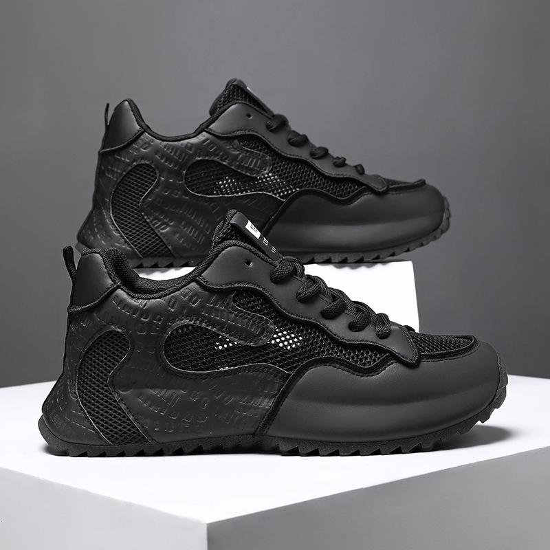 

Модная Новая Тренд Спортивная Обувь для Улицы Универсальная Нескользящая Обувь 46 чёрный