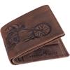 Men Formal Brown Genuine Leather RFID Wallet  (6 Card Slots)
