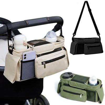 Handwagen Aufbewahrungskorb Kinderwagen Aufbewahrung Große Kapazität Reise Hängebeutel Handy Flaschenhalter Kinderwagen Wickeltaschen Kinderwagen Zubehör