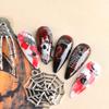 Decorations Spider Web Manicure Sliders Decals Glow In The Dark Luminous Halloween Nail Stickers 3D