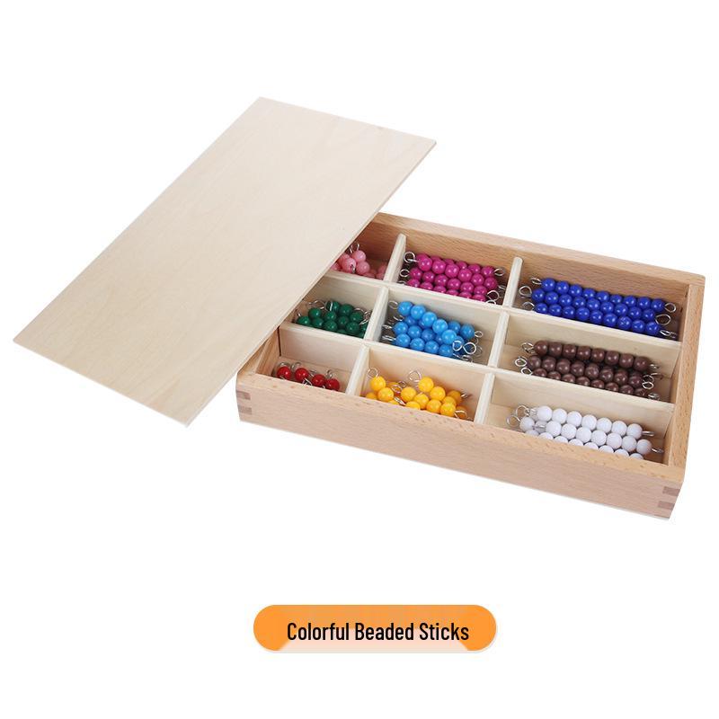 

Montessori Math Bead Rods: Educational Wooden Toys for Early Childhood (Ages 4-6)