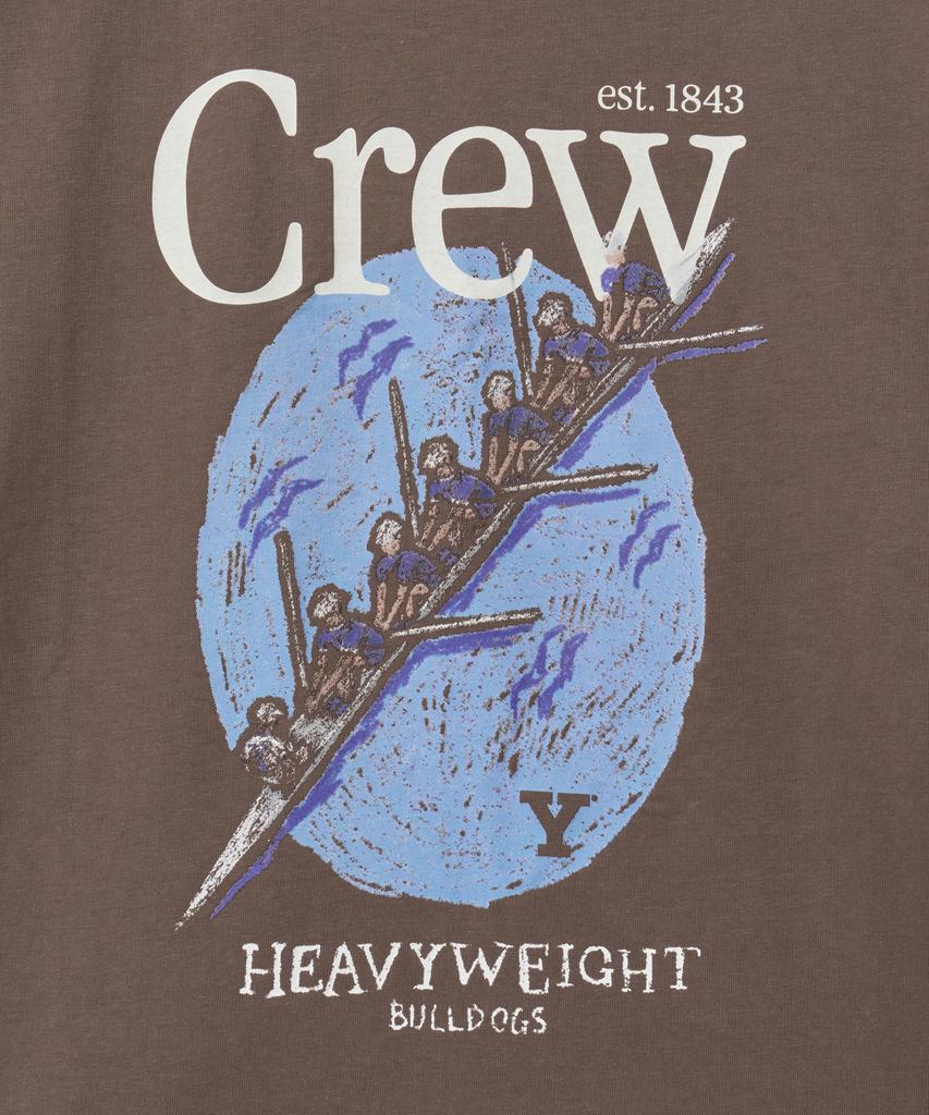 YALE Crew Graphic T-Shirt_Brown