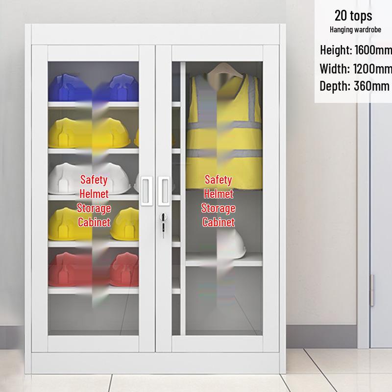 Durable Safety Helmet Storage Cabinet for Construction Sites