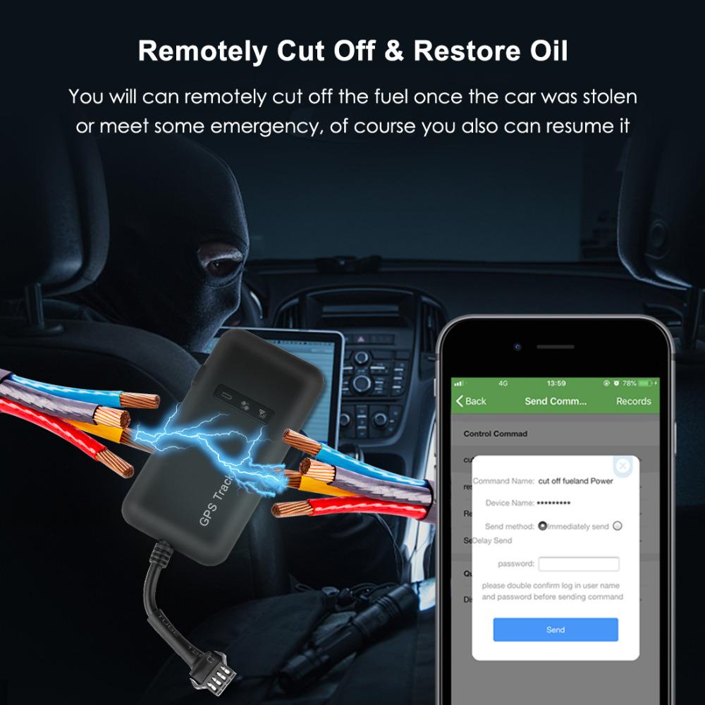 GT02D 4G Motorcycle GPS Tracker Speed Alert Fuel Cut Off Car Gps Tracking Device ACC Detection Anti-theft Mini Vehicle Locator