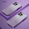 iPhone 15 Gradient Glitter Case with Electroplating - Fits Apple 14, 13 Pro Max, XR - Anti-Fall Protective Cover