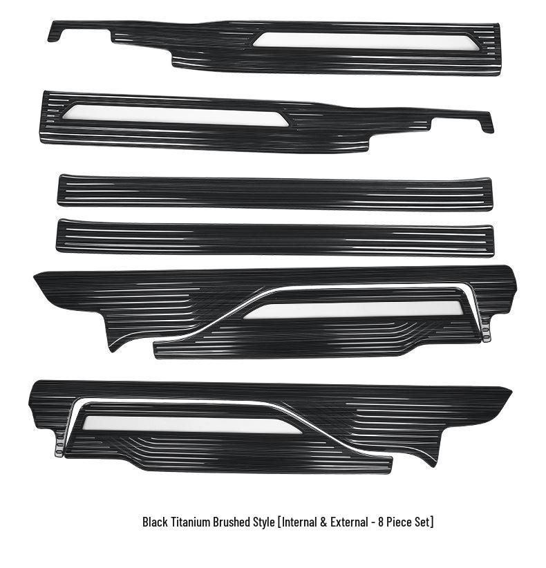 Stainless Steel Door Sill Scuff Plates for 2024 Buick GL8 PHEV Interior Upgrade