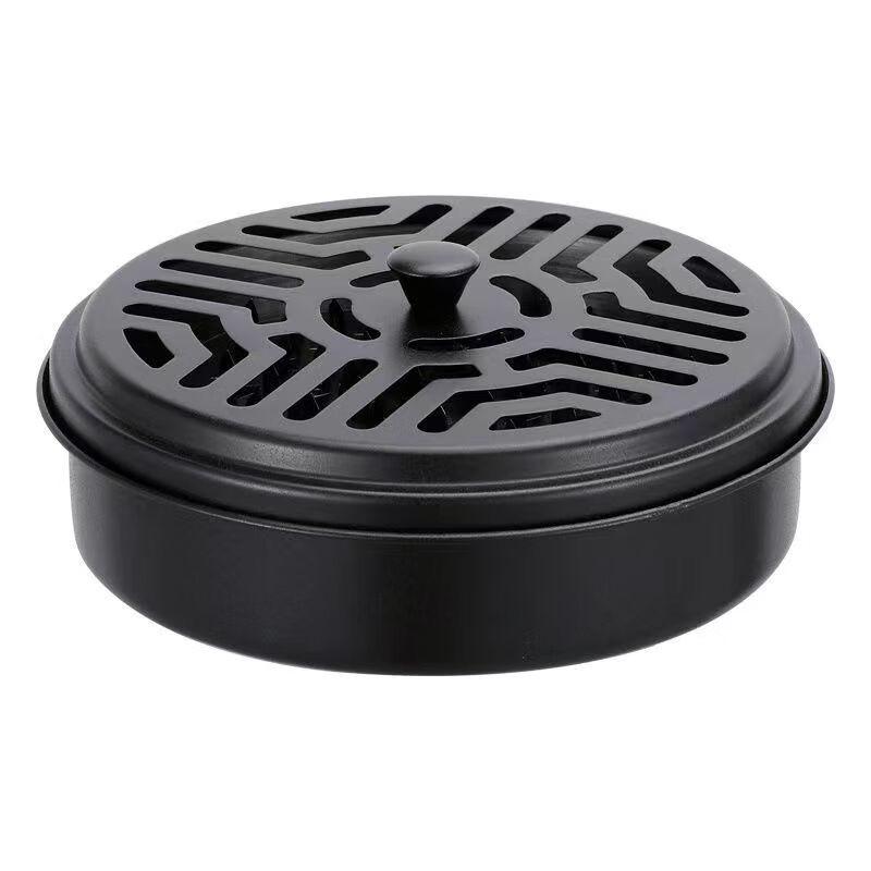 Portable Fireproof Mosquito Coil Holder with Lid