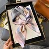 Silk scarf women's neck new scarf with coat 70 small square scarf scarf mother high-end scarf