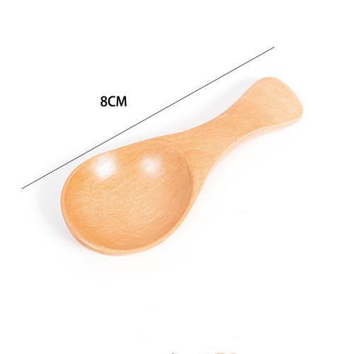 

Mini Wooden Spoons Small Kitchen Spice Spoon Sugar Tea Coffee Scoop Short Handle Wood Scoop Small Spoon Wood Kitchen Gadgets 1 pcs бежевий