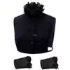 Fashion Detachable Ruffle V Neck Sweater Collar Insert Half Shirt Includes 2 Wrist Cuffs Fake Sleeves Set for Women