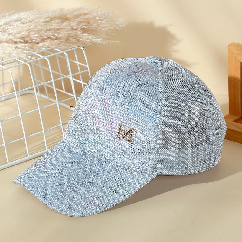 Fashion net cap women's summer versatile gradual change camouflage baseball cap fashion mesh shade cap tide
