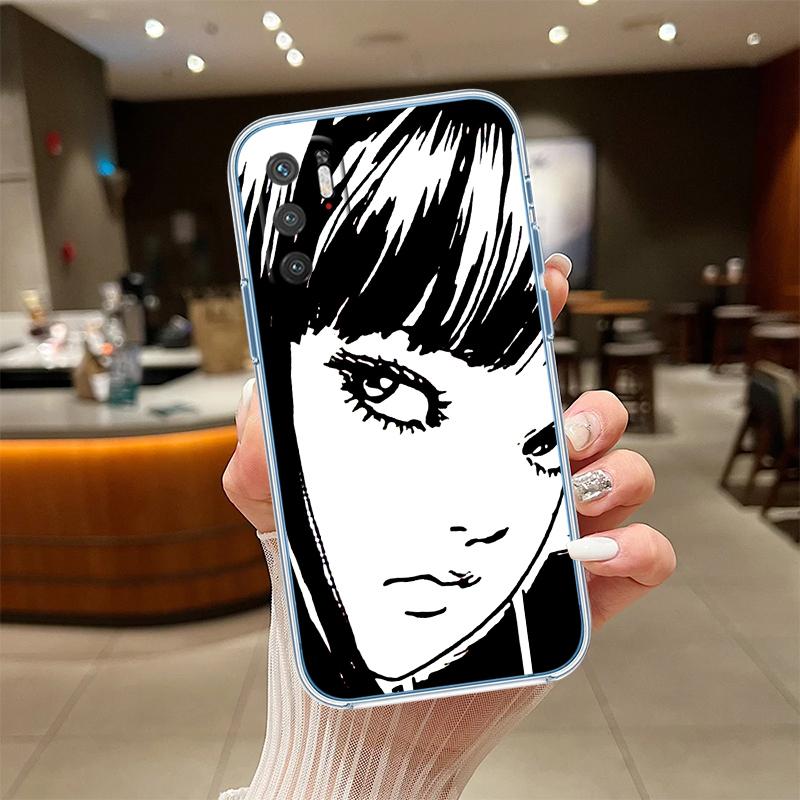 NH35 Junji Ito Tomie Transparent Phone Case for Motorola Moto Edge 20 30 40 50 S30 Fusion Ultra Pro Neo Lite + G200 G23