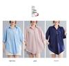 2026 Stylish Cotton Linen V-Neck Casual Plus Size Shirt with Belly Coverage and Wide Hem