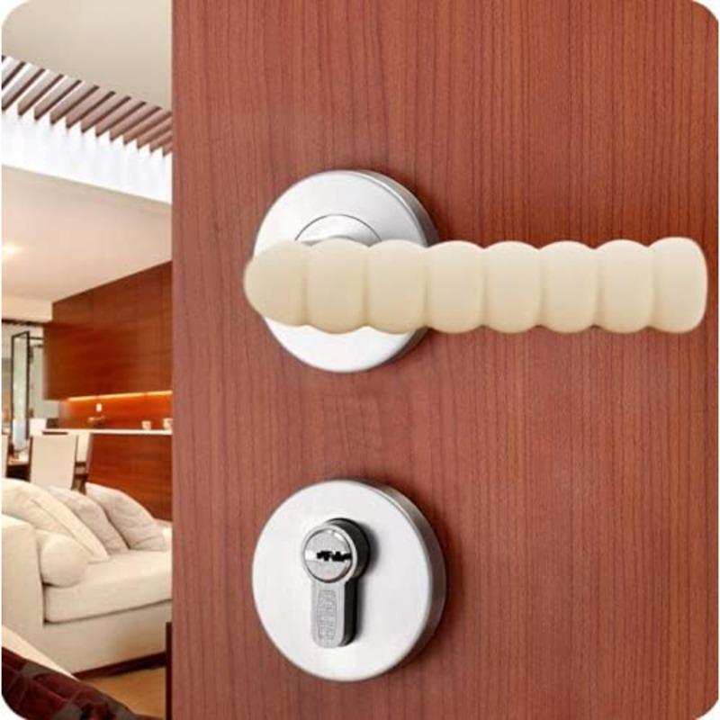 Anti-Static Spiral Door Handle Cover Non-Slip Safety Grip Enhancer for Bedrooms Bathrooms Ideal Holiday Gift for Home Protection