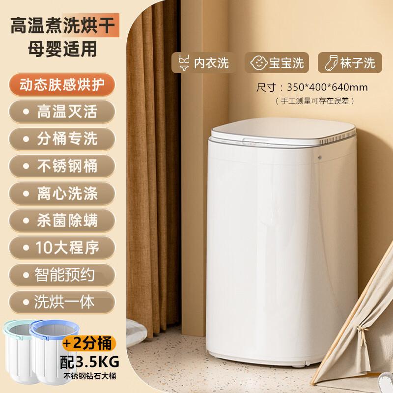 LISM Split-Tub Mini Boil Wash & Dry Pulsator Washing Machine