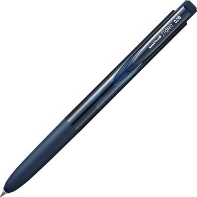 Stylo à bille gel Mitsubishi Pencil Signo 10, RT1, 0,38 mm, Bleu-Noir, Stylos, UMN15538.64