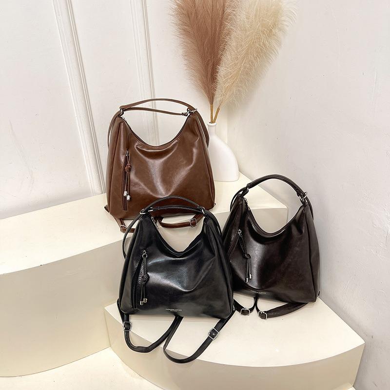 Wholesale multi-purpose fashion shoulder bag women's large-capacity retro portable messenger bag versatile student casual backpack