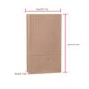 50Pcs Kraft Paper Bags Flat Grease Proof Snacks Cookie Sandwich Food