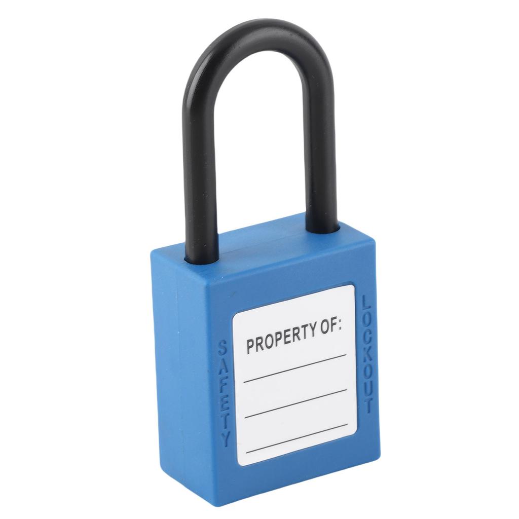 38mm Lockout Tagout Schloss Nylon Erosionsbeständig Isoliertes Sicherheitshängeschloss mit Schlüssel