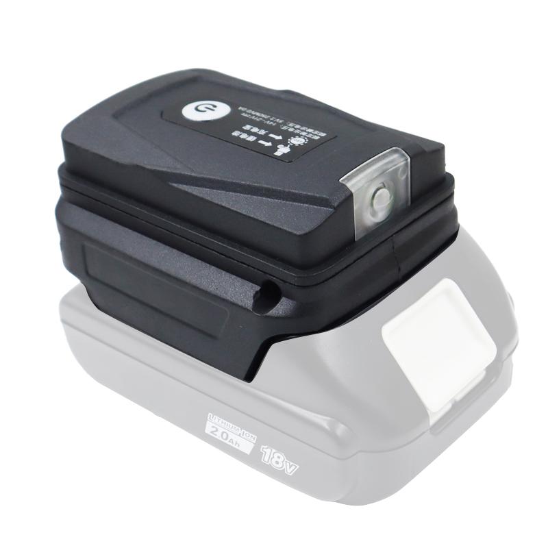 Adapter Led Lamp Flashlight Usb Mobile Phone Charger For Makita 18V Li-Ion Battery Power Bank