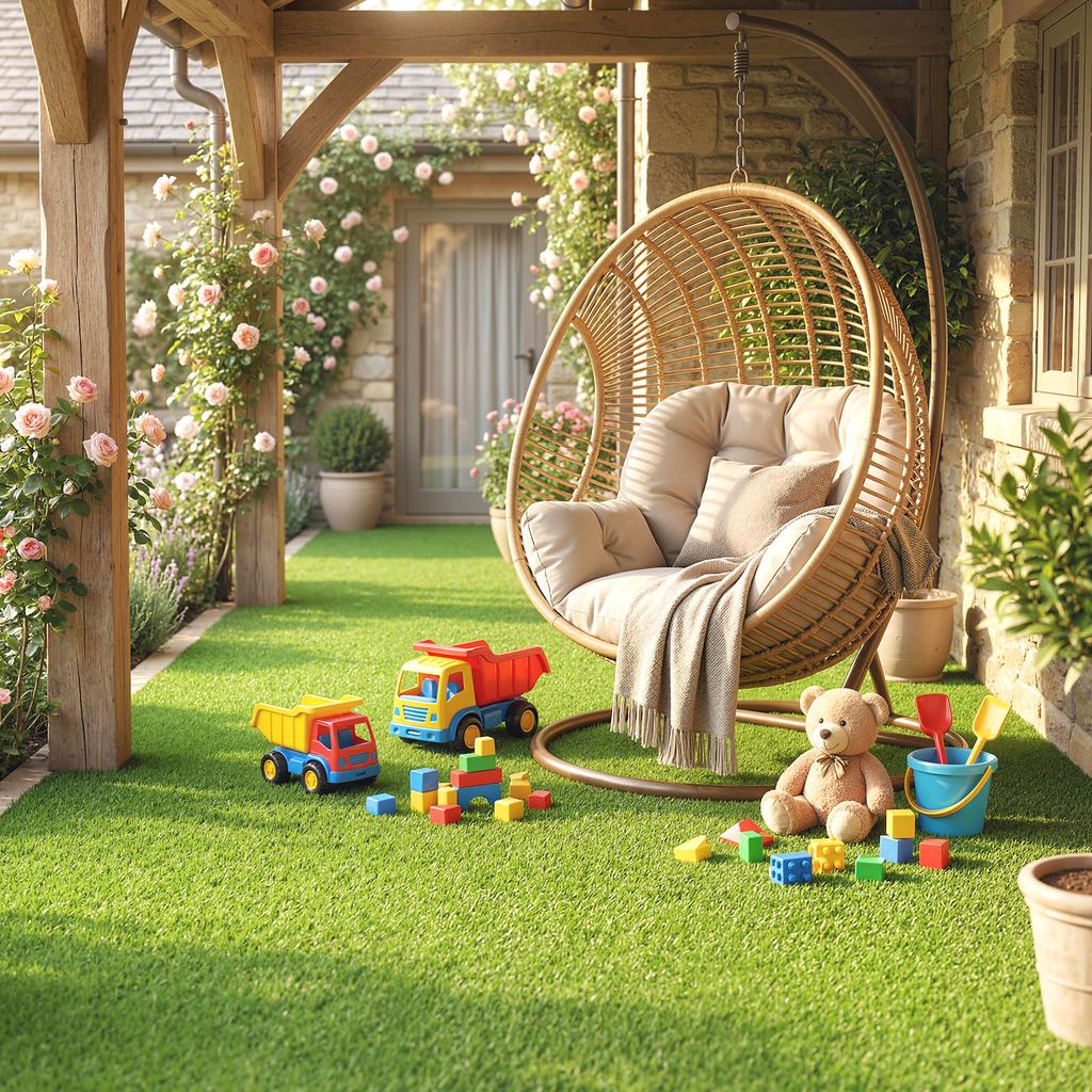 Artificial Grass 100x400cm Self Draining Outdoor Carpet With 10mm Height Green