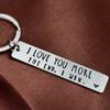 I Love You More The End I Win Funny Birthday Keychain A Personalised Gift for Him/Her Festive & Party Supplies WWO66