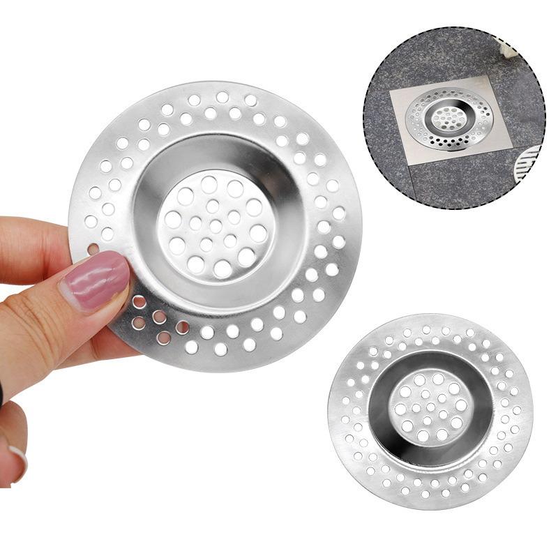 2pcs Stainless Steel Sink Strainer Plug, Multifunction Drain Cover Filter For Home Bathroom, Home Essentials, Bathroom Tools