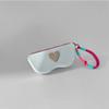 Dustproof Love Heart Glasses Bag Heart Storage Bag Portable Silicone Glasses Case  for Girls