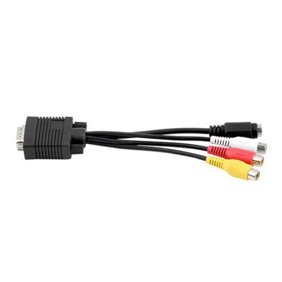 Kabel adaptera konwertera VGA na S-Video Composite AV TV 3 RCA