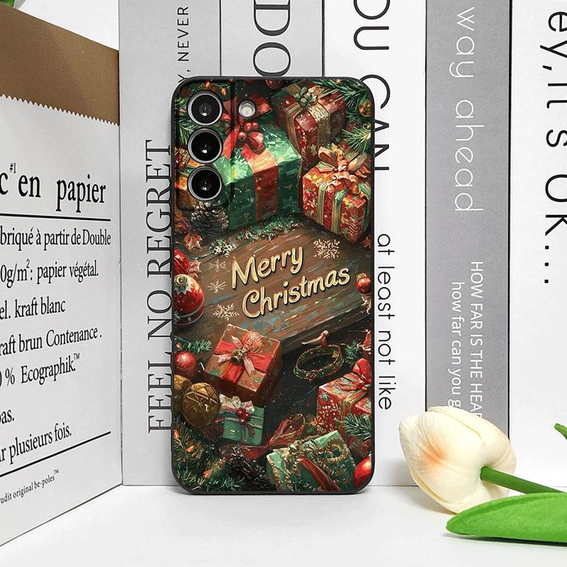 Artistic Merry Christmas Tree Gifts Pattern Phone Case for OPPO Reno 13 12 F 11 10 Pro Plus A58 A79 Find X5 X3 Lite X8 X7 Covers