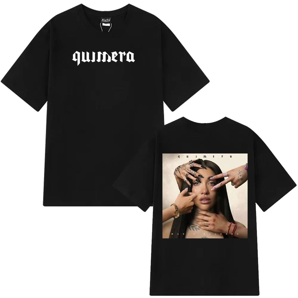 

Singer Maria Becerra Quimera Album Fashion Graphics T-shirts Men Women Oversized T-shirt Cotton Aesthetic Trendy T-shirts S