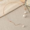 2025 New Fashion Statement Women's Pearl Clavicle Choker Necklace - Enhance Your Elegance and Style