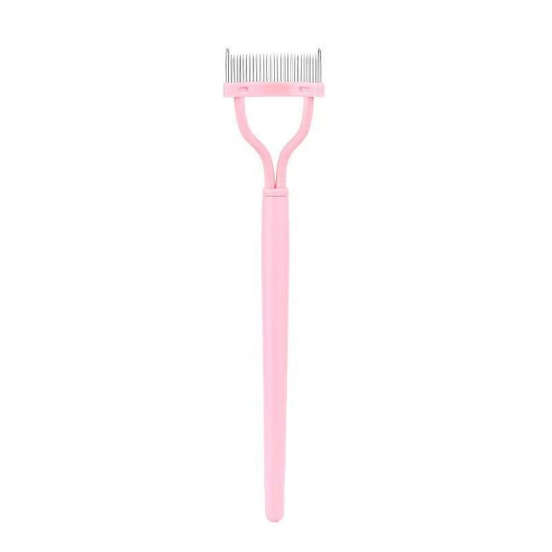 Foldable Semi-Arc Steel Needle Eyelash Comb