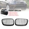 Front Bumper Kidney Grille Grill Fit BMW X5 E70 X6 E71 2007-2013 Gloss Black