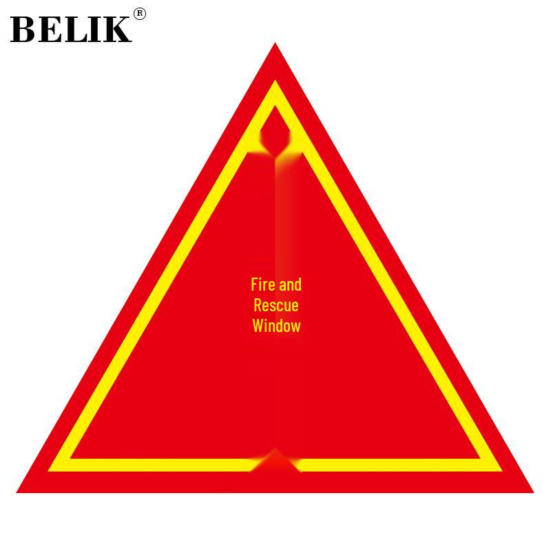 BELIK Fire Rescue Window Warning Stickers (5-Pack) 22*23CM