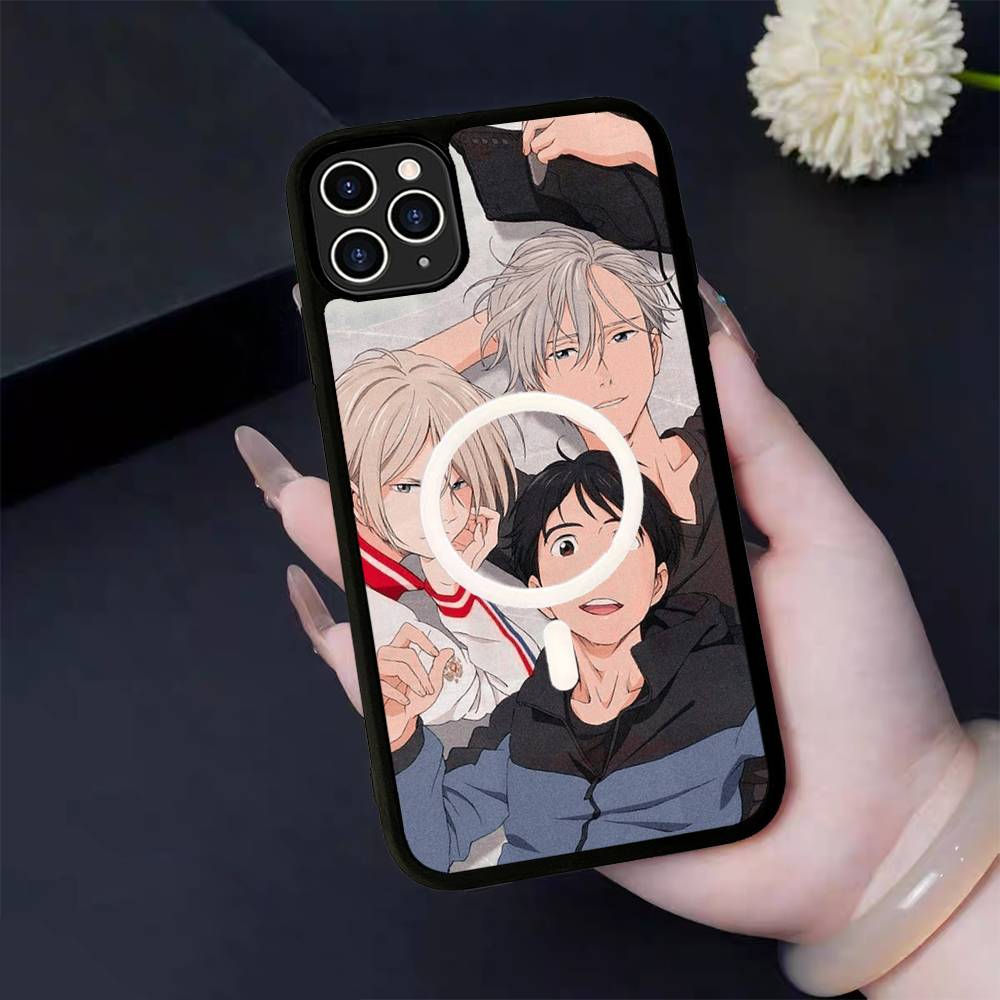Sports Anime YURI On ICE BL For Magsafe Magnetic Wireless Phone Case For IPhone 11 12 13 14 15 16 17 Pro Max Plus Cover