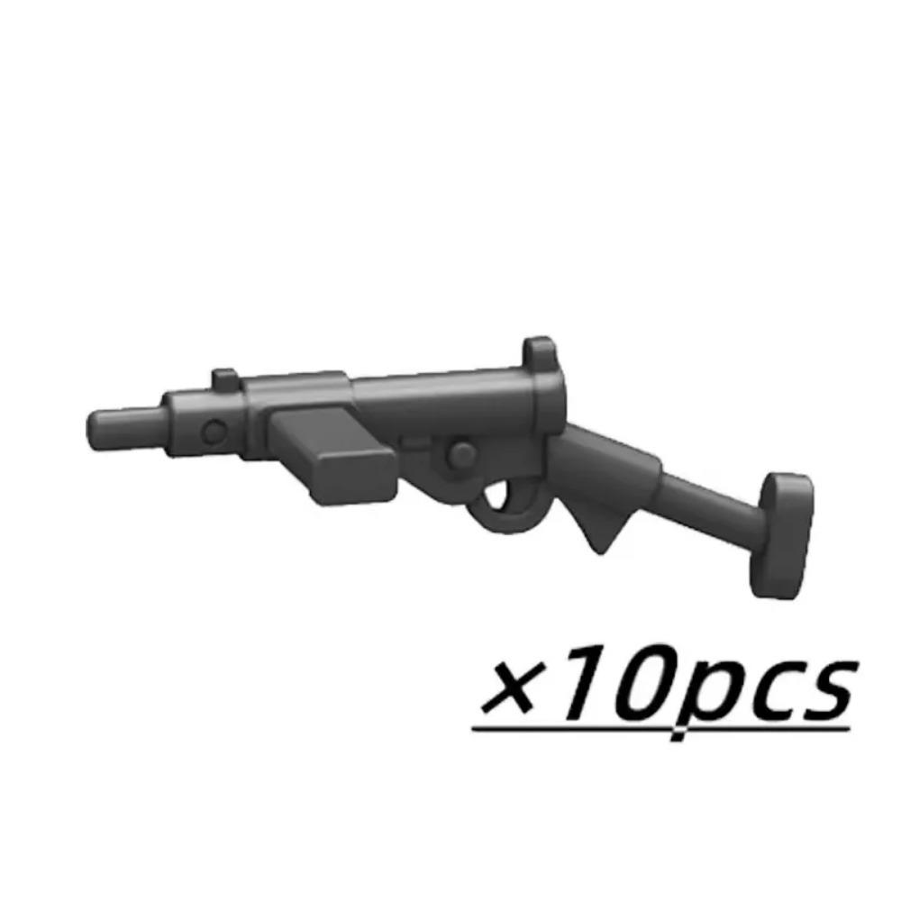 WW2 Military Weapon MOC Mini Building Blocks Figures Soldier US Soviet Rifle Gun Rocket Launcher MG42 RPG Bullet Bricks Toys