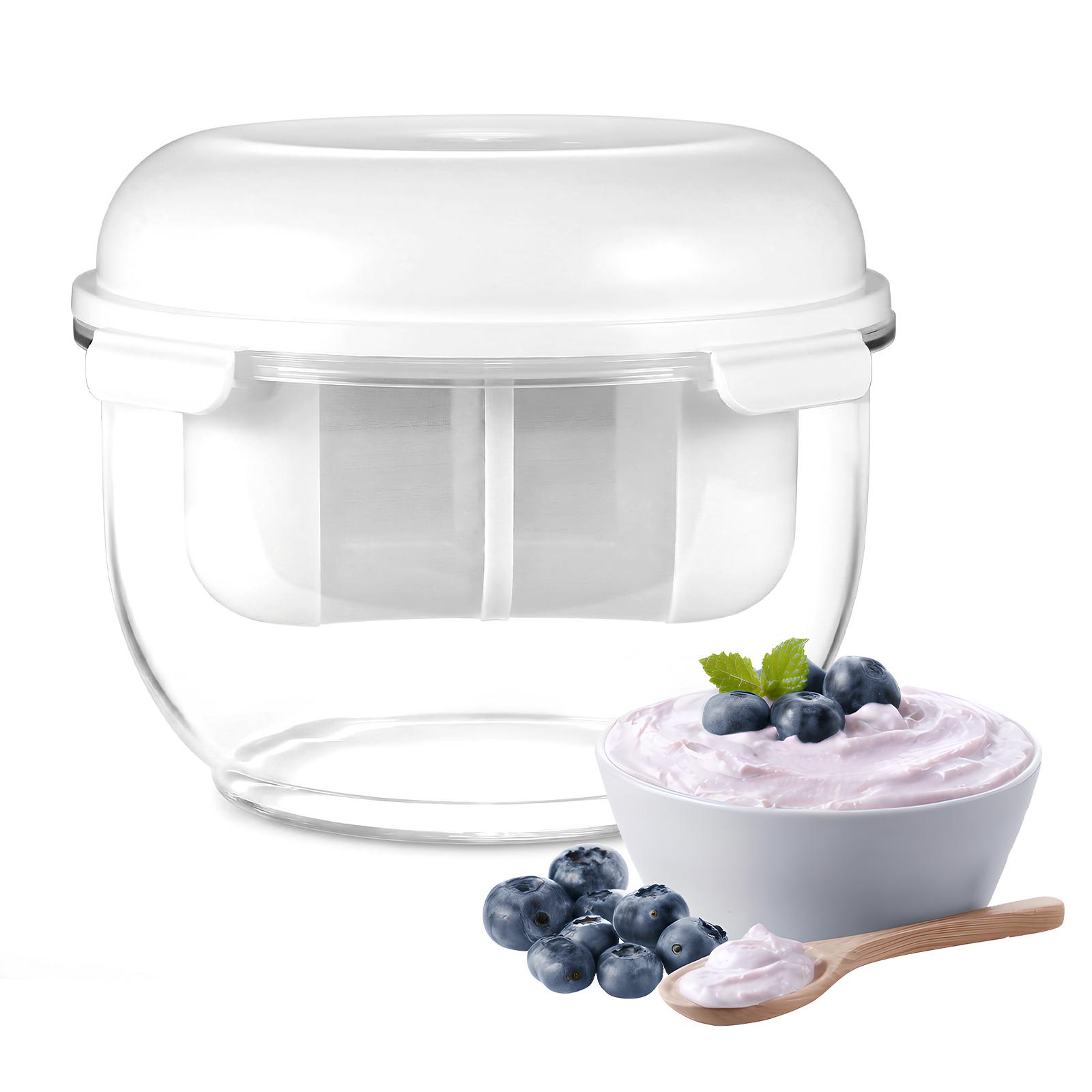 Yogurt Strainer with Lid and Ultra Fine Mesh Thick & Creamy Homemade Yogurts Maker High-Capacity for Cheese Kefir & Nut Milk China Mainland