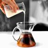 Hitzebeständige Glas Kaffee Milch Kanne Aufschäumkännchen Espresso Latte Art Kännchen Tasse 100ml