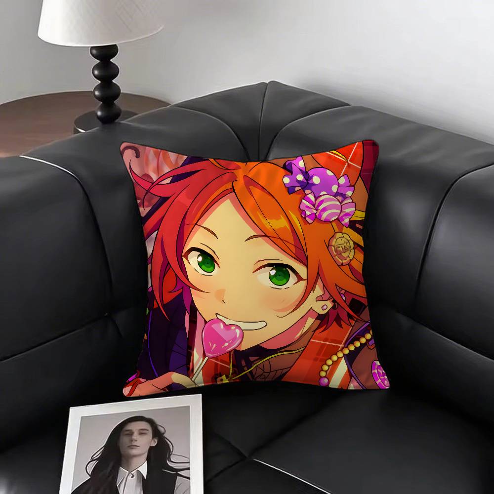 1pc Hinata Aoi Pillow Case Fashion Square Pillowcase Bedroom Sofa Room Ins Decoration Leisure