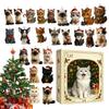 1116 Cat Countdown Calendar 11 Days Mini Cat Figurine Advent Festive Calendar Suitable for Pug Enthusiasts for Party Favors