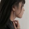 PONYKISS  Sterling Silver Chains Tassels Drop Earrings for Women Geometric Fine  Minimalist Trendy Accessories