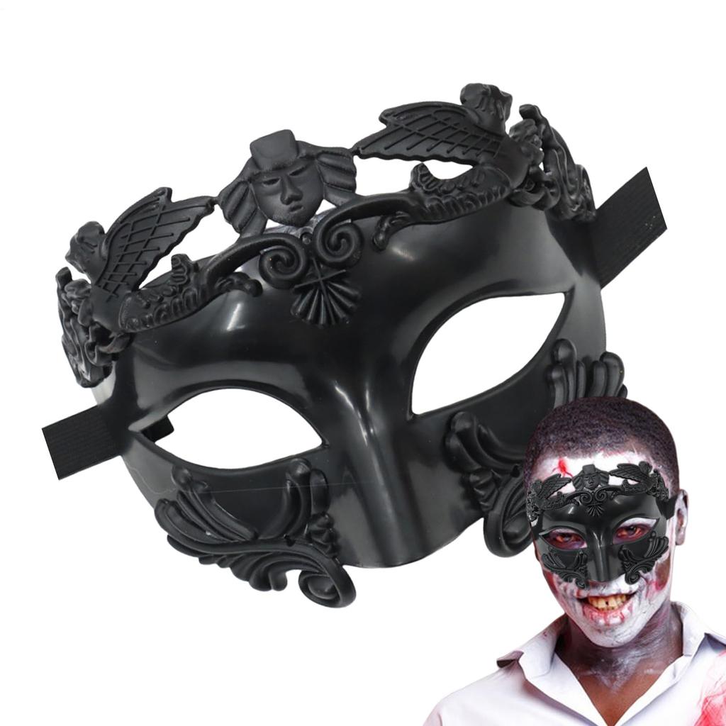 Men's Masquerade Masks - Roman/Greek Masks - Venetian Half-Face Masks, Suitable For Masquerade Balls, Carnivals, And Parties