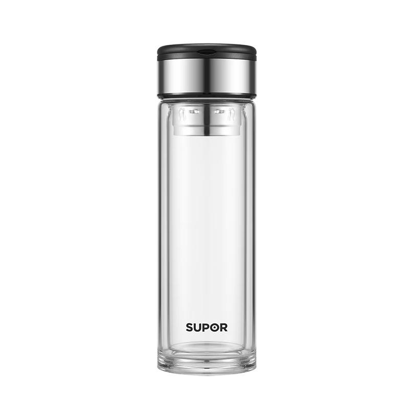 Supor 320ML Double-Layer Glass Tea Infuser Bottle