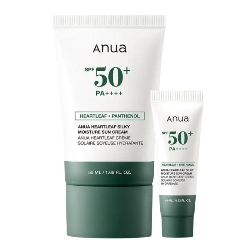 

ANUA Heartleaf Silky Moisture Sunscreen SPF50+ PA++++ Special Set (50ml + 10ml Gift) 1
